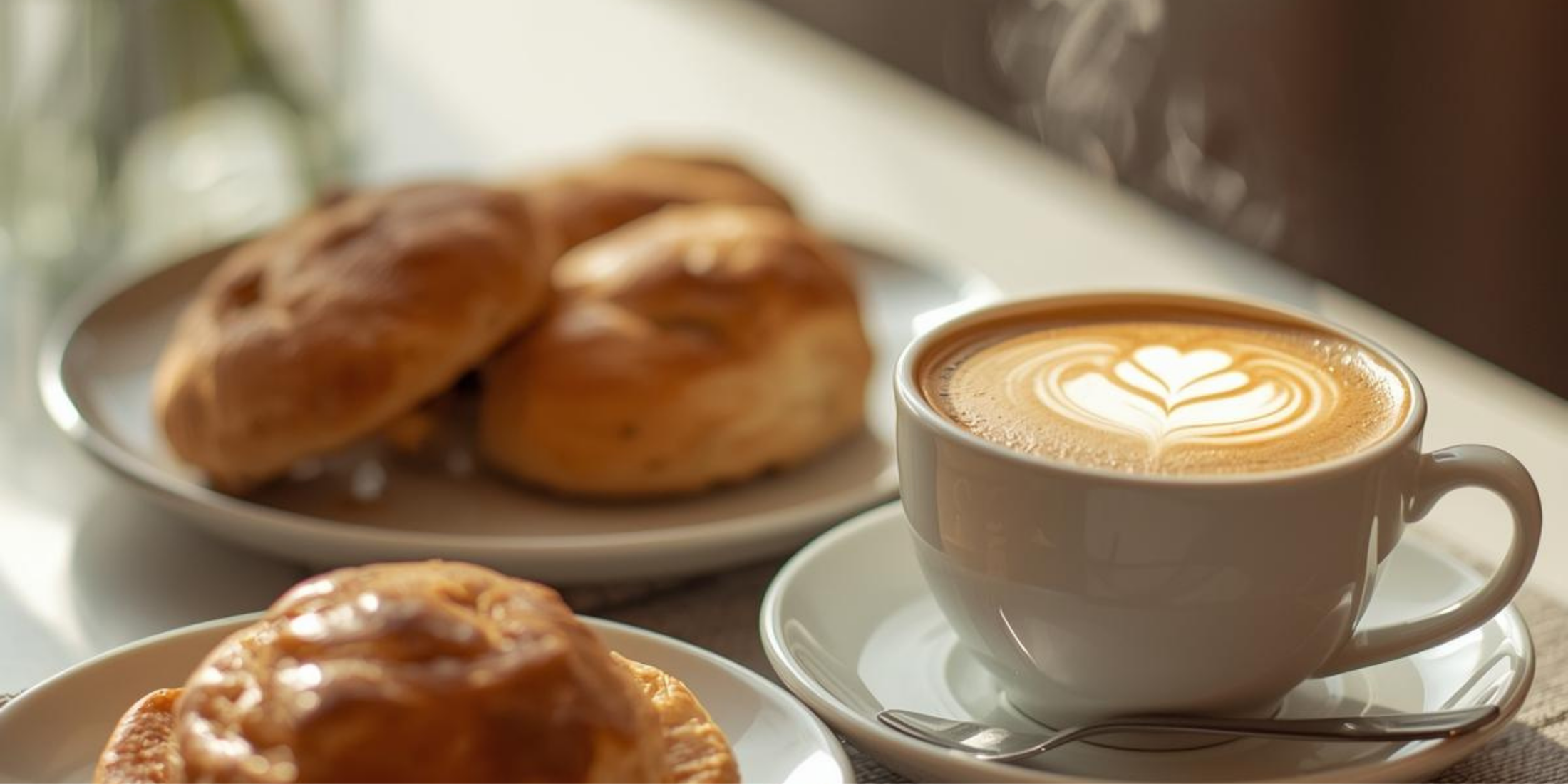 Warm Pastries and Coffee for Breakfast, Seattle, US