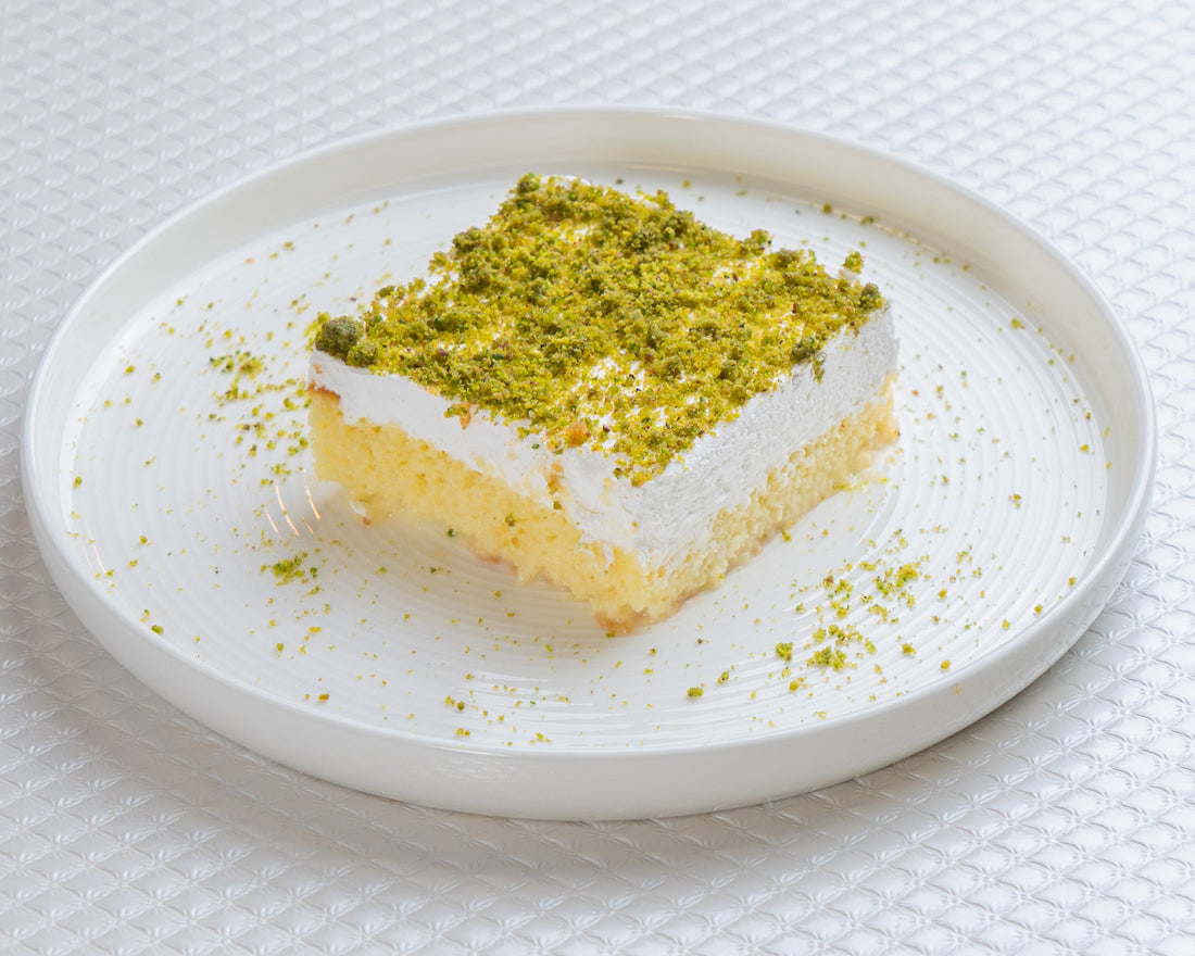 Pistachio Tres Leches Cake 5 pieces